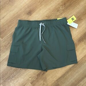 All‎ in Motion Olive Green Athletic cargo Shorts